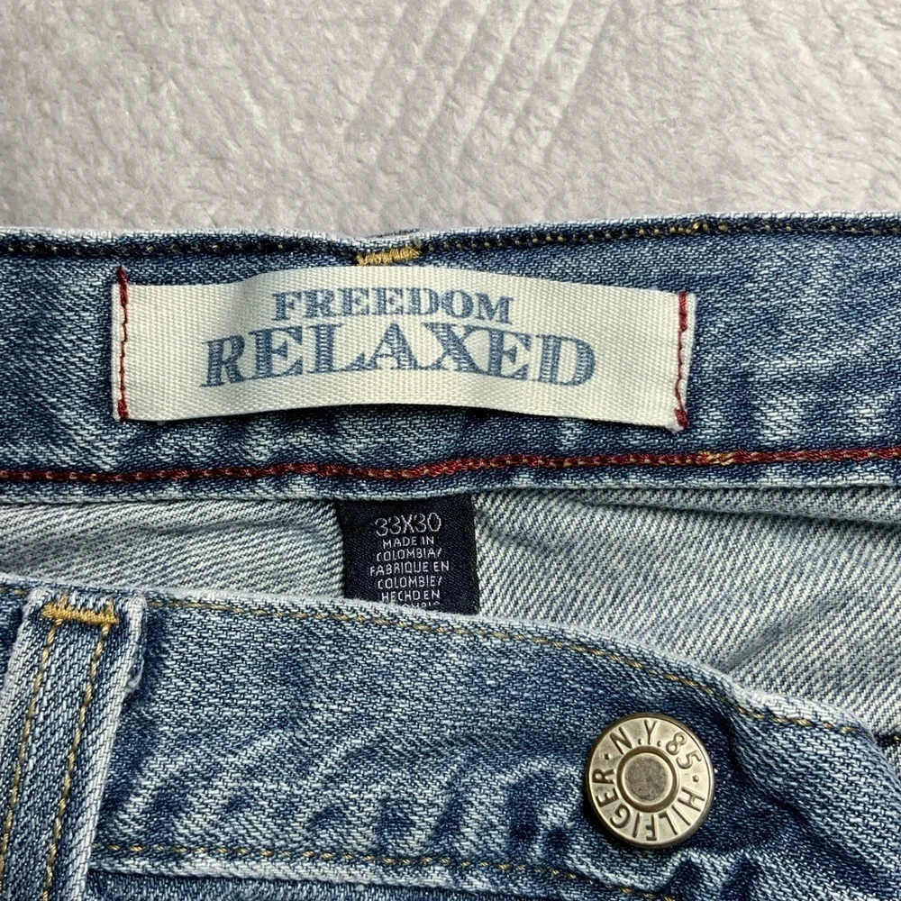 Tommy Hilfiger Freedom Relaxed Jeans 33x30 Straight Leg Denim